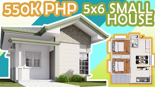 5x6 m LOW BUDGET BUNGALOW HOUSE 2 BEDROOM [upl. by Keenan200]