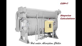 How to calculate hot water absorption chiller Efficiency  COP [upl. by Klement]