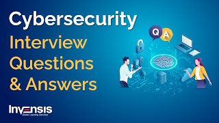 Cybersecurity Interview Questions And Answers  Cybersecurity Interview Prep  Invensis Learning [upl. by Llenahs]