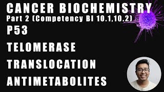 Cancer Biochemistry Lecture Part 2  p53 Telomerase antimetabolites and chromosomal translocation [upl. by Nidraj]