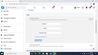 How to Change Password on Facebook PC 2021 [upl. by Westmoreland]