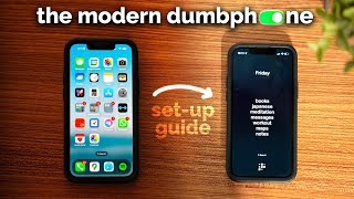 How to make your smartphone into a dumb phone  Modern Dumbphone [upl. by Willcox]