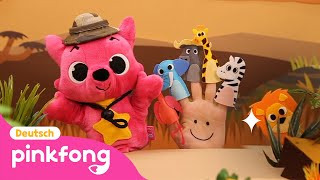 Savannen Fingerfamilie  Fingerfamilie  Baby Shark Deutsch  Pinkfong Baby Hai Kinderlieder [upl. by Redmund]