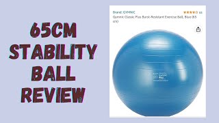 Gymnic Stability Ball Review by Pilates Physical Therapist [upl. by Solotsopa721]