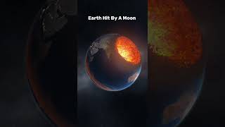 Earth Hitting By A Moon  earth nasa solarsystem viralshorts shorts shortsfeed new [upl. by Atirac]