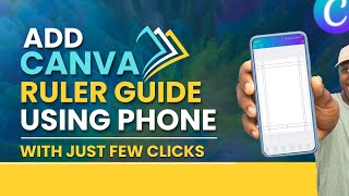 HOW TO SET CANVA RULER GUIDE USING MOBILE PHONE  AMAZON KDP TIPS [upl. by Kaye]