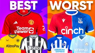 BRUTALLY Rating EVERY Premier League Home Kit 2324 [upl. by Ahsieki544]