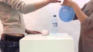 Experimento curioso  Globo agua y vela [upl. by Yrdnal]