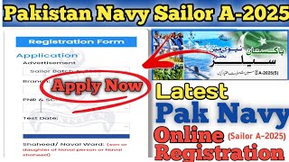 How to Apply For PAK Navy Jobs  OnlineRegistration Pakistan Navy Sailors JobsA2025 Apply Online [upl. by Gussy]