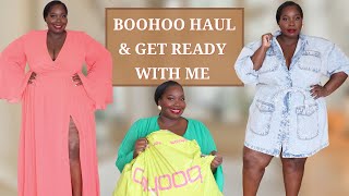 Summer Boohoo Plus Size Clothing Haul Try On [upl. by Hinze]