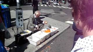 Vegetable Peeler Salesman in NYC [upl. by Naujek]