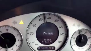 Mercedes E320 CDI Acceleration 060 Auto 204 bhp 2005 [upl. by Hanafee460]