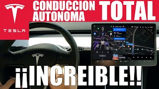 La CONDUCCIÓN AUTÓNOMA TOTAL de TESLA ya está AQUI  Full Self Driving Beta FSD [upl. by Heyes]