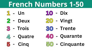 French Numbers 150  Learn French [upl. by Auop]