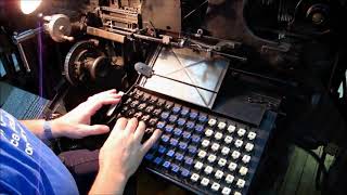 The Linotype in Action [upl. by Goth]