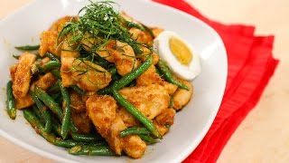 Pad Prik King Recipe  Red Curry Chicken amp Long Beans StirFry ไก่ผัดพริกขิง [upl. by Annie]