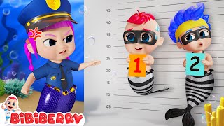 Police Mermaid Chase  Little Mermaid Locked In Prison  Bibiberry Nursery Rhymes amp Kids Songs [upl. by Eiramit]