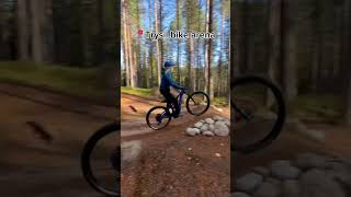 Nice jumps in trysil📍🇳🇴mtb ebike mountainbike downhill jump trysil [upl. by Aedrahs]