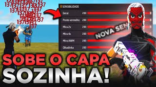 ESSA É A UNICA SENSI QUE DA FULL VERMELHO A MELHOR SENSIBILIDADE DO FREE FIRE PRA SUBIR CAPA FÁCIL [upl. by Nomaid]