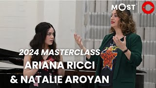 2024 Ariana Ricci soprano MasterClass with Natalie Aroyan and Bradley Gilchrist [upl. by Aisirtap594]