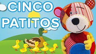 Cinco patitos  Canción para niños con el Oso Traposo 🐻 [upl. by Millar]