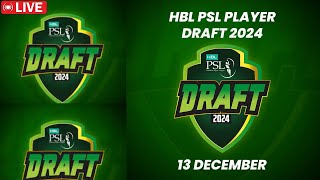 PSL 9 Draft Live Discussion and Analysis  Live HBL PSL Player Draft 2024  HBLPSLDRAFT HBLPSL9 [upl. by Nnaaras]