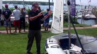 c420 class coach Ken Legler talking mast rake and the effects on jib trim c420mastrake part 1 [upl. by Nileak]