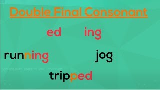 Doubling the Final Consonant  Spelling Rules  EasyTeaching [upl. by Isaacson223]