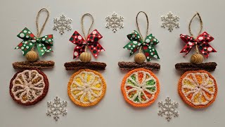 ¡¡Colgantes para Árbol tejidos en CROCHET muy navideños  Imanes llaveros o aplicación [upl. by Blessington308]