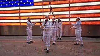 US Navy Ceremonial Guard  Fleet Week New York 2024  Times Square NYC [upl. by Glorianna]