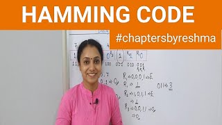 Hamming code error detection with example chapters [upl. by Refynnej829]