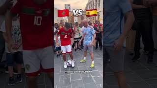 Soufiane ElBahri Morocco 🇲🇦 vs Spain 🇪🇸 Freestyle ⚽ [upl. by Nnylsia]