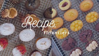 Modern French Financier Recipe 4 Flavors with Fillings California Home 4가지 맛 휘낭시에 엘에이 홈베이킹 [upl. by Warner]