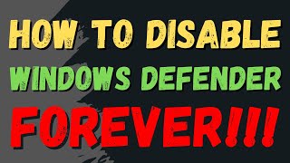 How To Disable Windows Defender on Windows 10 [upl. by Ibbob]