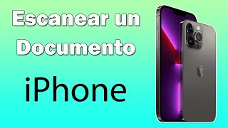 Como escanear un documento con mi iPhone [upl. by Jaan]