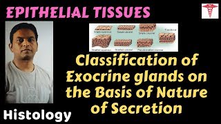 Histo – Epithelial T – Glands on the Basis of Nature of Secretion  Dr Prashant Sharma [upl. by Onfroi902]