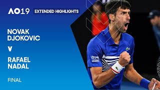 Rafael Nadal v Novak Djokovic Extended Highlights  Australian Open 2019 Final [upl. by Kirst]