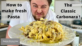 The Classic Italian Tagliatelle Carbonara  How to make [upl. by Alan]