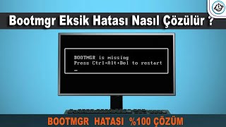 Bootmgr Eksik Hatası Nasıl Çözülür  çözüldü [upl. by Cristal13]