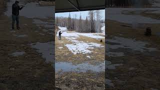 410 Buckshot VS 12 Gauge Buckshot Puddle Test [upl. by Oznarol]