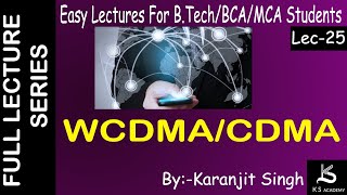 WCDMA VS CDMA  Btech  Wireless Communication  Lect 25 [upl. by Atekan636]