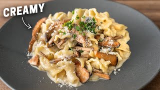 Mushroom White Sauce Pasta The Ultimate Mushroom Lovers Recipe [upl. by Naillil]