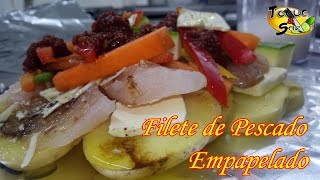 Filete de Pescado Empapelado quotpaso a pasoquot TOQUE Y SAZÓN en sartén y horno [upl. by Sorgalim]