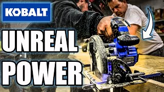 NEW KOBALT TOOLS XTR 714 CIRCULAR SAW FEATURES NEVER SEEN BEFORE [upl. by Nicolette]