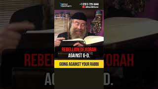 Going against your Rabbi 🟰 Going against Hashem Himself shorts torah [upl. by Dennie]