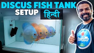 HINDI  How to Setup a Discus Fish Tank [upl. by Inajna779]