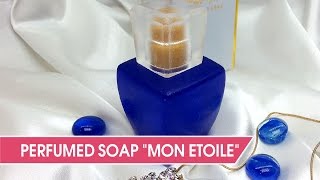 DIY Soap mold making  Perfumed gift soap quotMon Etoilequot [upl. by Hairahcez338]