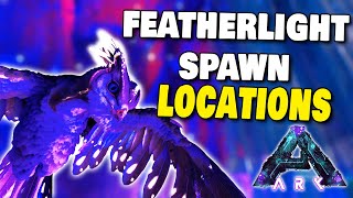 FEATHERLIGHT SPAWN LOCATION ON ABERRATION IN ARK SURVIVAL ASCENDED [upl. by Nesnaj]