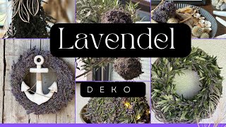 Einfache Lavendel Deko 💜 Teil 2 💜 DIY 💜 Deko Ideen mit Lavendel oder Kräutern 💜 [upl. by Gherardo]