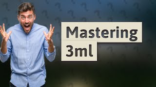 How many units is 3ml [upl. by Evreh]